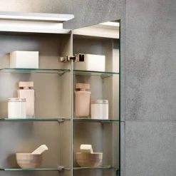 Keuco Royal L1 650mm 2-Door LED Mirror Cabinet -Bathroom Mirrors Shop 13601171131 D1 460 4