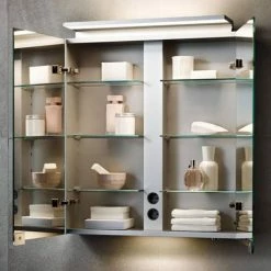 Keuco Royal L1 650mm 2-Door LED Mirror Cabinet -Bathroom Mirrors Shop 13602171331 D1 460 1