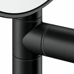 Keuco Plan Wall Mounted Cosmetic Mirror - Black -Bathroom Mirrors Shop 17649370002 D4 460