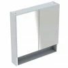 Geberit Selnova Square S 588mm White 2-Door Mirror Cabinet -Bathroom Mirrors Shop 501.264.00.1 P