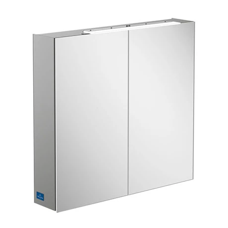 Villeroy and Boch H746 x W807mm My View One LED Illuminated Mirror Cabinet - A439G800 3 Villeroy and Boch H746 x W807mm My View One LED Illuminated Mirror Cabinet - A439G800