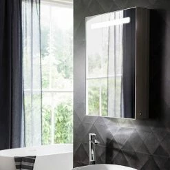 Crosswater Allure 500 x 700mm Illuminated Mirrored Cabinet - AL5070AL