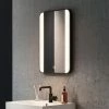 Arezzo Matt Black 500 x 700mm Rectangular LED Illuminated Anti-Fog Bathroom Mirror -Bathroom Mirrors Shop AZ0227MB n prod1