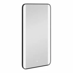 Arezzo Matt Black 600 x 1200mm Rectangular LED Illuminated Anti-Fog Bathroom Mirror -Bathroom Mirrors Shop AZ2212MB nd2 460