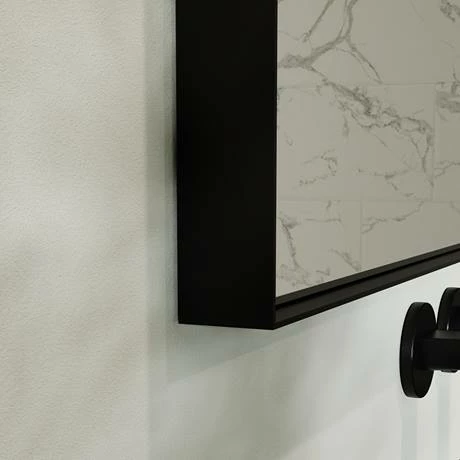 Arezzo Black 1200 x 700mm Rectangular Mirror 5 Arezzo Black 1200 x 700mm Rectangular Mirror - Image 3