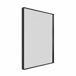 Arezzo Black 1000 x 800mm Rectangular Mirror