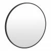 Arezzo Matt Black 700mm Round Mirror -Bathroom Mirrors Shop AZ7BRM n p