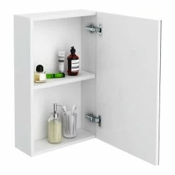 Brooklyn 450mm Gloss White Bathroom Mirror Unit -Bathroom Mirrors Shop B45MGW d2 460