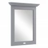 Bayswater Plummett Grey 600mm Flat Mirror 1 Bayswater Plummett Grey 600mm Flat Mirror -Bathroom Mirrors Shop BAYF122 P