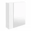 Brooklyn 600mm Gloss White Bathroom Mirror & Fascia Cabinet 2 Brooklyn 600mm Gloss White Bathroom Mirror & Fascia Cabinet -Bathroom Mirrors Shop BK118 np