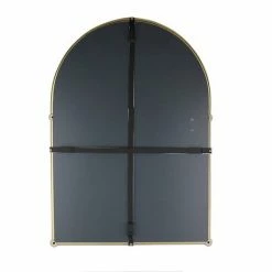 Chatsworth Traditional 673 x 490mm Arched Mirror - Brushed Brass -Bathroom Mirrors Shop CHTBBM d1 460