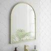 Chatsworth Traditional 673 x 490mm Arched Mirror - Brushed Brass -Bathroom Mirrors Shop CHTBBM lrg01b 670