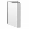 Cove Gloss Light Grey Corner Mirror Cabinet -Bathroom Mirrors Shop CVG418 p