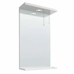 Cove White Illuminated Mirror (450mm Wide)