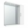 Cove White Illuminated Mirror Cabinet (750mm Wide) -Bathroom Mirrors Shop Cove White Illuminated Mirror Cabinet 750mm p