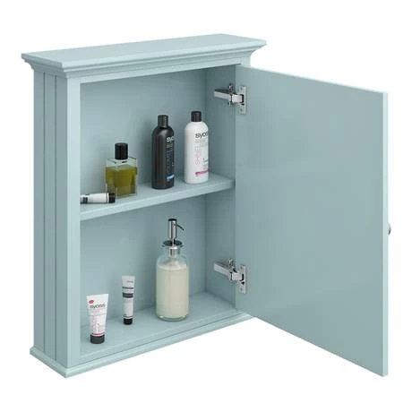Old London Traditional Mirror Cabinet (650mm Wide - Duck Egg Blue) 6 Old London Traditional Mirror Cabinet (650mm Wide - Duck Egg Blue) - Image 4