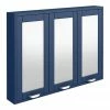 Keswick Blue 900mm Traditional Wall Hung 3 Door Mirror Cabinet 2 Keswick Blue 900mm Traditional Wall Hung 3 Door Mirror Cabinet -Bathroom Mirrors Shop KES BLU 3DM p