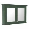 Old London 1050mm Mirror Cabinet - Hunter Green - LON817