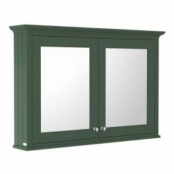 Old London 1050mm Mirror Cabinet - Hunter Green - LON817