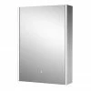 Hudson Reed Meloso 500mm LED Touch Sensor Mirror Cabinet with Shaver Socket - LQ093 1 Hudson Reed Meloso 500mm LED Touch Sensor Mirror Cabinet with Shaver Socket - LQ093 -Bathroom Mirrors Shop LQ093 P2