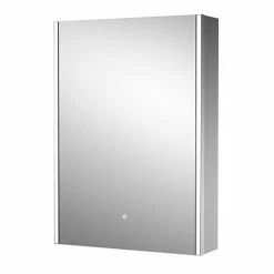 Hudson Reed Meloso 500mm LED Touch Sensor Mirror Cabinet with Shaver Socket - LQ093