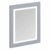 Burlington Framed 60 Mirror with LED Illumination - Classic Grey -Bathroom Mirrors Shop M6MG P