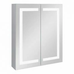 Toreno 600x700mm LED Illuminated 2-Door Mirror Cabinet incl. Motion Sensor - MIR014 -Bathroom Mirrors Shop MIR014 nd1 460