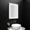 Toreno 500x700mm LED Illuminated Mirror inc. Anti-Fog, Digital Clock & Touch Sensor - MIR020 -Bathroom Mirrors Shop MIR020 PN