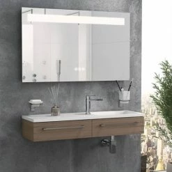 Toreno 1200 x 600mm Landscape LED Back-lit Bluetooth Mirror inc. Touch Sensor + Anti-Fog -Bathroom Mirrors Shop MIR021 NEW D2 460