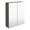 Brooklyn 600mm Grey Avola Bathroom Mirror Cabinet - 2 Door 1 Brooklyn 600mm Grey Avola Bathroom Mirror Cabinet - 2 Door -Bathroom Mirrors Shop MOD523 np