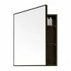 550mm Slimline Mirror Cabinet Dark Oak