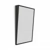 Venice Matt Black 500 x 800mm Angled Mirror