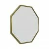 Arezzo Brushed Brass 600mm Octagon Mirror 1 Arezzo Brushed Brass 600mm Octagon Mirror -Bathroom Mirrors Shop VEN6OCBB P