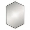 Venice Black 500 x 750mm Hexagonal Mirror -Bathroom Mirrors Shop VENHXBLK P