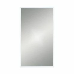 Venice White 400 x 700mm Rectangular Mirror