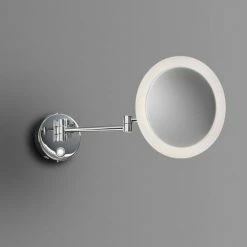 Venice Chrome Round 3x Magnifying LED Cosmetic Mirror -Bathroom Mirrors Shop VNCMRND D2 460