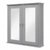 Croydex Ashby Grey Wooden Double Door Mirror Cabinet with FlexiFix - WC280031 1 Croydex Ashby Grey Wooden Double Door Mirror Cabinet with FlexiFix - WC280031 -Bathroom Mirrors Shop WC280031 P