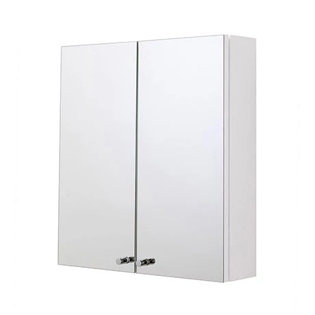 Croydex Carra White Double Door Mirror Cabinet - WC450822 3 Croydex Carra White Double Door Mirror Cabinet - WC450822