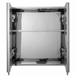 Croydex Avon Double Door Stainless Steel Mirror Cabinet - WC866105 9 Croydex Avon Double Door Stainless Steel Mirror Cabinet - WC866105 -Bathroom Mirrors Shop WC866105 D3 460