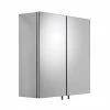 Croydex Avon Double Door Stainless Steel Mirror Cabinet - WC866105 -Bathroom Mirrors Shop WC866105 P