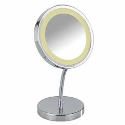 Wenko - Brolo LED Standing Mirror - Chrome - 3656360100