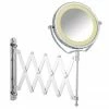 Wenko - Brolo LED Telescopic Wall Mirror - 3x magnification - Chrome - 3656380100 -Bathroom Mirrors Shop Wenko Brolo LED Telescopic Wall Mounted Cosmetic Shaving Mirror Chrome 3656380100 p