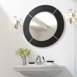 Imperial Annabel Wenge Luxury Round Wooden Frame Mirror 5 Imperial Annabel Wenge Luxury Round Wooden Frame Mirror -Bathroom Mirrors Shop XP39030020 D1 460 3