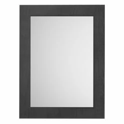 York 800 x 600mm Traditional Dark Grey Mirror