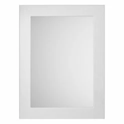 York 800 x 600mm Traditional White Ash Mirror